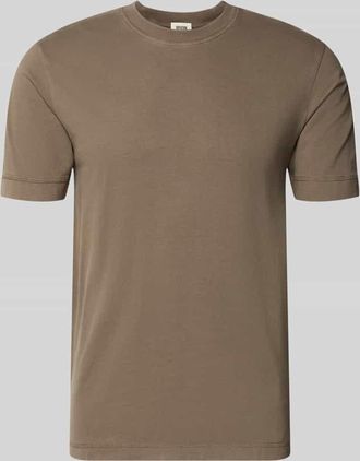 Drykorn Drykorn T-Shirt mit Rundhalsausschnitt in Mittelbraun, Gr&ouml;&szlig;e XXL