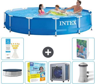 Intex Piscina Con Estructura Redonda - 366x76 Cm - 7-piezas S84