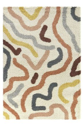 AFK Living Alfombra shaggy gruesa y c&oacute;moda multicolor 200 x 290 cm