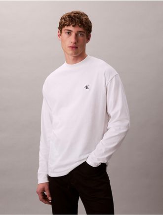 Calvin Klein Jeans Calvin Klein Mens Monogram Relaxed T-Shirt - White - L