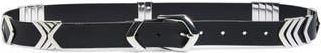 Madewell Fiora Metal Keeper Belt in True Black at Nordstrom Rack, Size X-Small