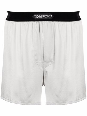 Tom Ford Boxershorts met logoband - Grijs