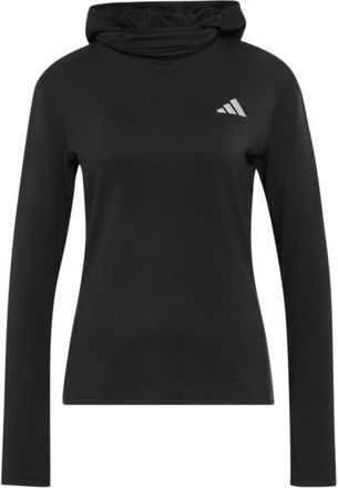 adidas ADI365 Running Essentials Winter Hooded Laufshirt f&uuml;r Damen | schwarz