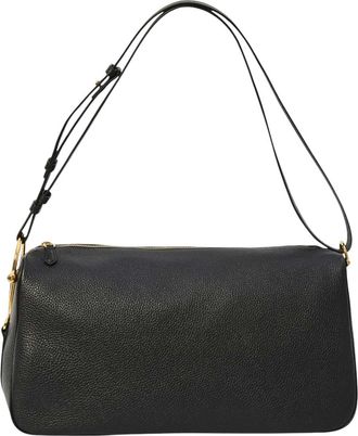 Gucci Black Half Horsebit Large Shoulder Bag
