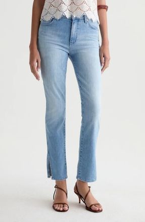 AG - Adriano Goldschmied Mari Mid Rise Slim Straight Leg Jeans in Flight at Nordstrom, Size 28