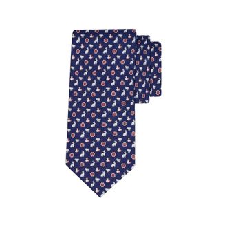 Ferragamo Heren, Accessoires, Blauw, Maat: ONE Size Zijde