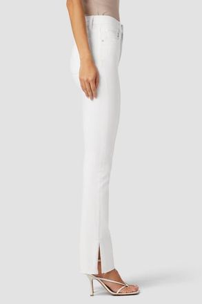 Hudson Barbara High-Rise Baby Bootcut Jean w/ Slit Hem in White at Nordstrom, Size 24