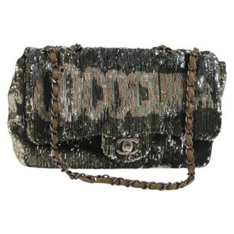 Chanel Pre-owned Fabric chanel-bags - Dames - Pre-owned - Groen - Maat: ONE Size