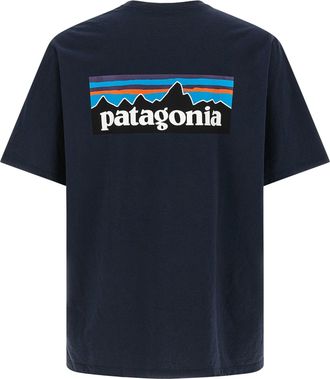 Patagonia Logo-Print T-Shirt - Blue