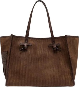 Gianni Chiarini Marcella Tote Bag - Dames - Shoppers - Bruin - ONE Size - Leer - Tassen
