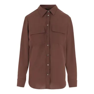 F.it Shirts, female, Brown, Size: XS Technical Fabric Shirt