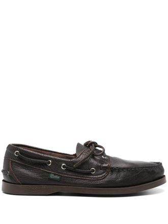 Paraboot Dark Brown Barth Leather Loafers