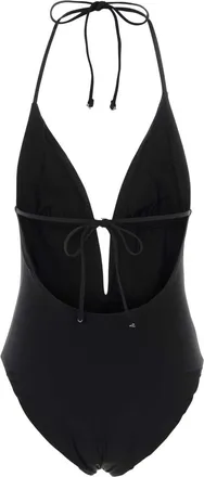 Tory Burch Womens Black Stretch Nylon Swimsuit Costumi Da Bagno Swimwear