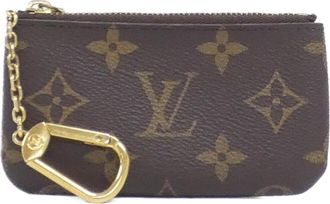 Louis Vuitton Marron Coated Canvas Coin Purse/Coin Case (Pre-Owned)