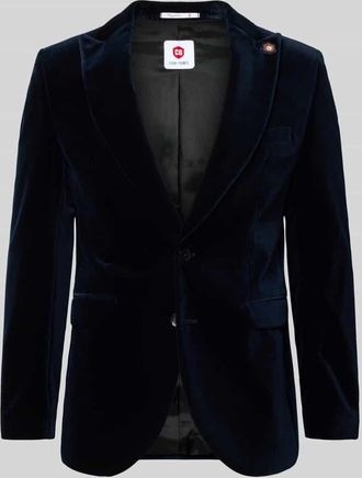 CG - Club of Gents Slim Fit 2-Knopf-Sakko aus Samt Modell Prince in Marine, Größe 46