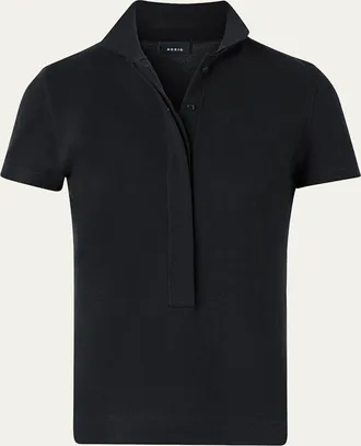 Akris Cotton Pique Short-Sleeve Polo Shirt