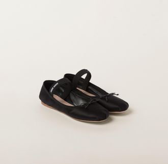 Miu Miu Satin ballerinas