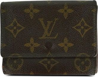 Louis Vuitton Portafoglio tri-fold in tela con monogramma - Marrone