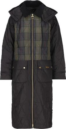 Barbour Osbourne Quilted Jacket - Dames - Mantel - Zwart - M - Jassen