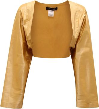 Emma & Gaia P13Bs 215 Shrug - Dames - Longsleeves - Geel - S - Tops