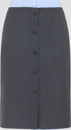 Prada wollen rok