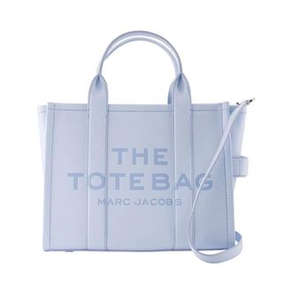 Marc Jacobs The Leather Medium Tote Bag - Dames - Shoppers - Blauw - ONE Size - Katoen - Tassen