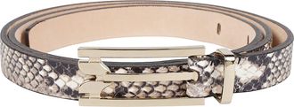 Victoria Beckham Dorian Pin Buckle Micro Textured Calf Leather Belt