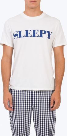 Sleepy Jones Logo T-Shirt in White at Nordstrom, Size Xx-Small