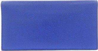 Valextra Vertical Soft Calfskin Long Wallet