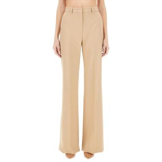 Sportmax Sportmax, Wide Trousers, female, Beige, Size: S Oxalis Wide Trousers