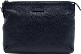 Gucci Pre-owned Clutches, female, Blue, Size: ONE SIZE Pre-owned Vintage Clutch