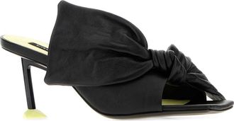 Givenchy Womens Boudoir Bow Sandal Black Calf