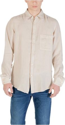 HUGO BOSS Hombre, Camisas, Beige, Talla: S