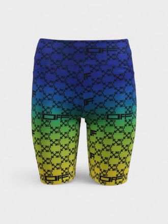 Off-white Womens Athleisure Monogram Shorts - Blue - Size X-Small