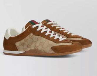 Gucci low top sneakers round toe rubber sole