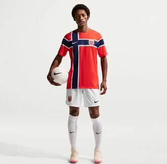 Nike Norway 2026 Stadium Home Nike Mens Dri-FIT Soccer Replica Shorts in White | IB5415-100
