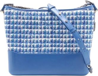Chanel Pre-owned Leren Schoudertas - Dames - Vintage Schoudertas - Blauw - ONE Size - Leer - Vintage