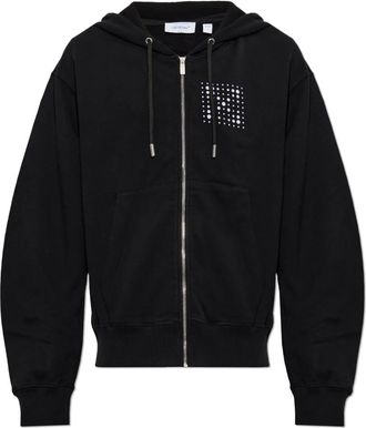 Off-white Felpa con cappuccio e logo - - Sweatshirts & Hoodies - Uomo - Nero - XL