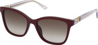 Nina Ricci Womens SNR3575408LA SNR35754 54 08LA Sunglasses - Dark Red - One Size