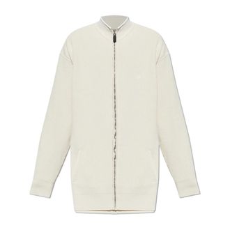 Balenciaga Cardigans, male, Beige, Size: XS Cardigan with stand-up collar