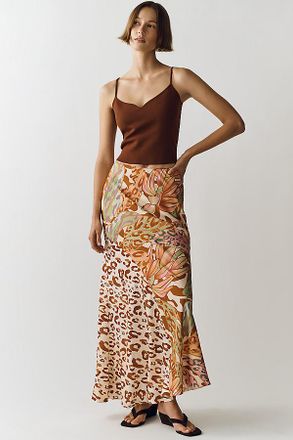 Farm Rio Mixed Print Slip Skirt