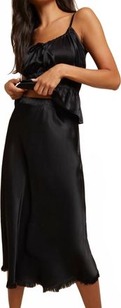 Nation Ltd Mabel Bias Midi Skirt In Black