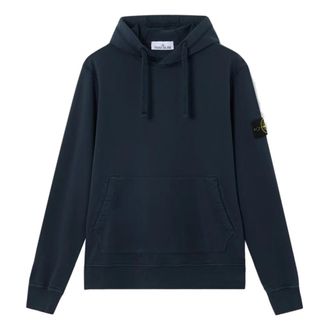 Stone Island Hoodies, male, Blue, Size: XL Stone Island Sweaters Blue