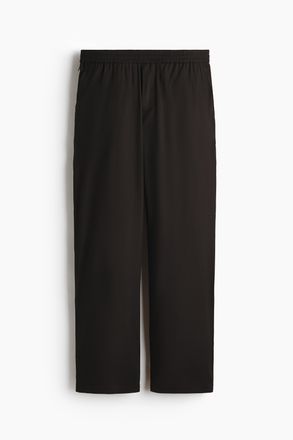 H&M L&auml;ssige Hose aus Leinengemisch mit Vierwegestretch - Schwarz