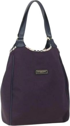 Burberry Pre-owned Shoulder Bags, female, Purple, Size: ONE SIZE Pre-owned Vintage Shoulder Bag