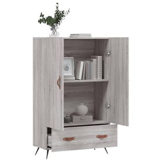 Berkfield Home Highboard Grey Sonoma 69.5x31x115 cm Engineered Wood