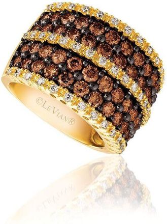 Le Vian Ladies Chocolate Diamonds Rings set in 14K Honey Gold