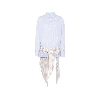 The Attico Striped-pattern Mini Dress