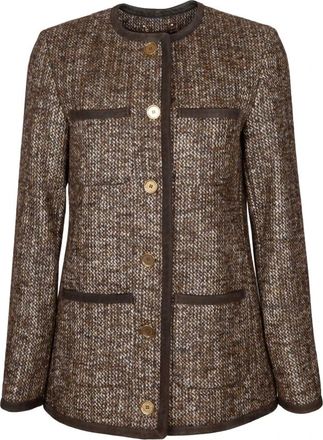 Golden Goose Journey Jacket - Dames - Zomerjassen - Bruin - S - Wol - Jassen