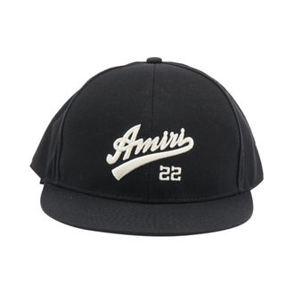 Amiri Geborduurde Logo Cap - Heren - Petten - Zwart - M - Katoen - Accessoires